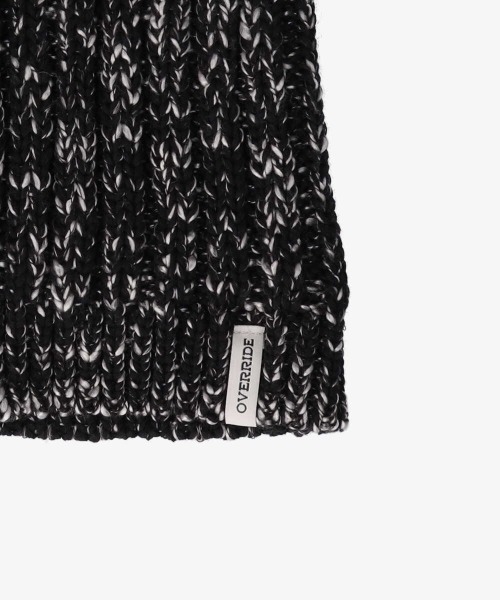 OVERRIDE（オーバーライド）の「OVERRIDE  KNIT MIX CAT BEANIE 猫耳ビーニー / オーバーライド（ニットキャップ/ビーニー・レディース・ホワイト系/ブラック系/ライトグレー/ピンク系/ライトブルー/ブラウン/ブラック/ブラック系2/レッド/マスタード・57~59cm）」の13枚目の写真