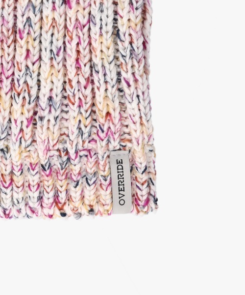 OVERRIDE（オーバーライド）の「OVERRIDE  KNIT MIX CAT BEANIE 猫耳ビーニー / オーバーライド（ニットキャップ/ビーニー・レディース・ホワイト系/ブラック系/ライトグレー/ピンク系/ライトブルー/ブラウン/ブラック/ブラック系2/レッド/マスタード・57~59cm）」の16枚目の写真