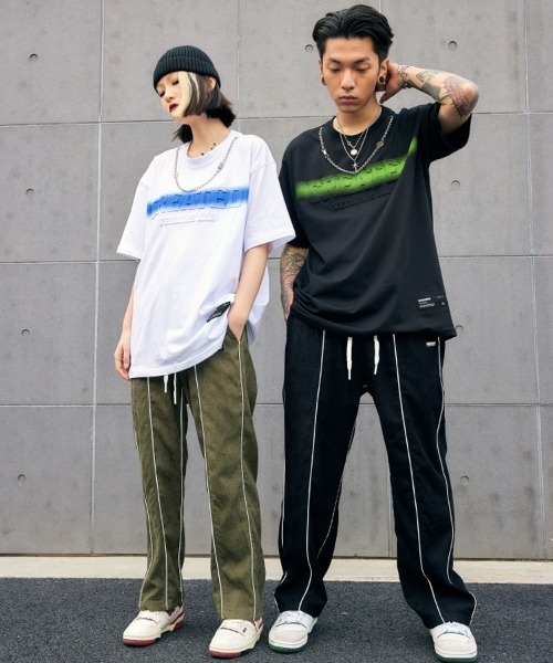Ressaca(レサーカ)の「コーデュロイ パイピング ルーズトラックパンツ(その他パンツ・メンズ・ブラック/カーキ/グレー・M/L/XL/XXL)」の6枚目の写真