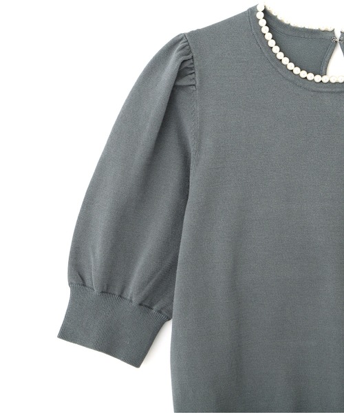 PROPORTION BODY DRESSING（プロポーションボディドレッシング）の「クラシカルパールニット / 1212270804（ニット/セーター・レディース・ダークグレー/ホワイト系その他/グリーン・FREE）」の21枚目の写真