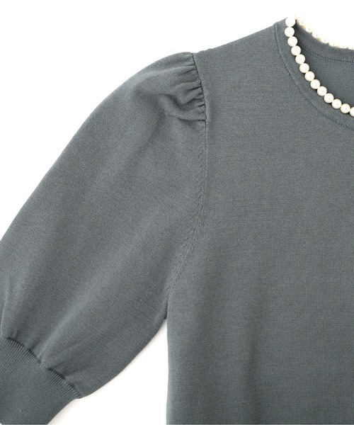 PROPORTION BODY DRESSING（プロポーションボディドレッシング）の「クラシカルパールニット / 1212270804（ニット/セーター・レディース・ダークグレー/ホワイト系その他/グリーン・FREE）」の22枚目の写真