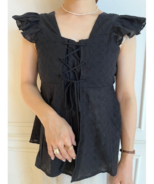 flower（フラワー）の「レースアップビスチェ（ベスト・レディース・イエロー/ブラック・FREE）」の21枚目の写真