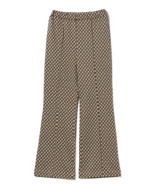 Ray BEAMS（レイビームス）の「Ray BEAMS / カット ジャカード フレア パンツ（その他パンツ・レディース・ベージュ/グリーン・0/1）」の12枚目の写真