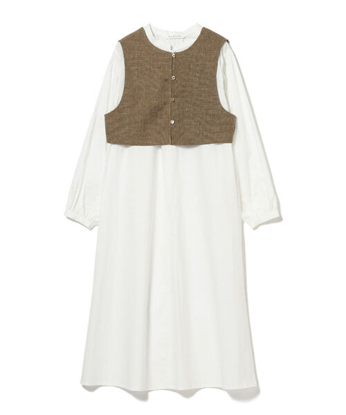 Ray BEAMS（レイビームス）の「Ray BEAMS / ベスト セット ギャザー ワンピース（ワンピース・レディース・ホワイト/ブラック・ONE SIZE）」の17枚目の写真