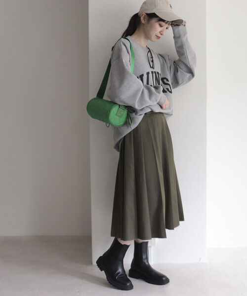 UNIVERSAL OVERALL（ユニバーサルオーバーオール）の「【UNIVERSAL OVERALL/ユニバーサルオーバーオール】ILLINOIS SWEAT P/O　イリノイ ロゴスウェット（スウェット・レディース・ライトグレー/ネイビー/オフホワイト・M）」の19枚目の写真