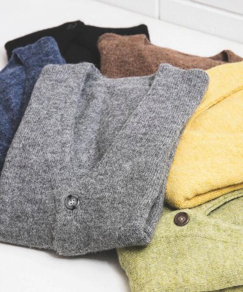 coen（コーエン）の「[洗える]シャギーニットカーディガン（カーディガン/ボレロ・メンズ・ダークブラウン/グレー/コバルトブルー/ライム/ブラック/イエロー・MEDIUM/LARGE/X-LARGE/SMALL）」の9枚目の写真