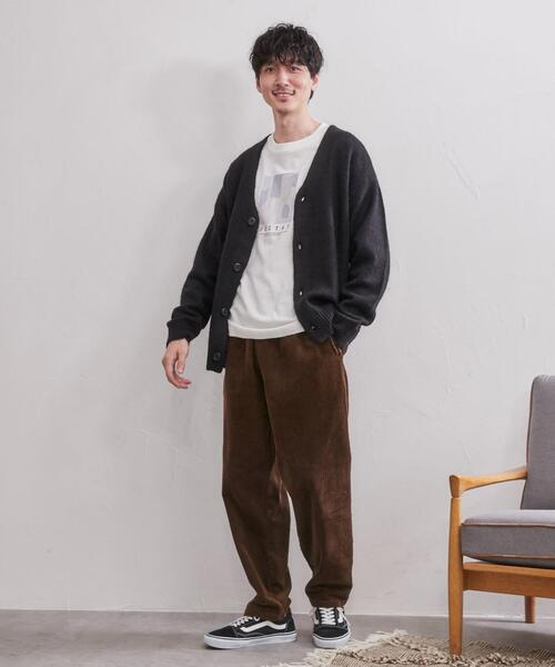 coen（コーエン）の「[洗える]シャギーニットカーディガン（カーディガン/ボレロ・メンズ・ダークブラウン/グレー/コバルトブルー/ライム/ブラック/イエロー・MEDIUM/LARGE/X-LARGE/SMALL）」の7枚目の写真