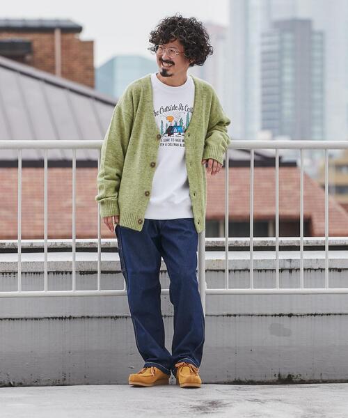 coen（コーエン）の「[洗える]シャギーニットカーディガン（カーディガン/ボレロ・メンズ・ダークブラウン/グレー/コバルトブルー/ライム/ブラック/イエロー・MEDIUM/LARGE/X-LARGE/SMALL）」の12枚目の写真