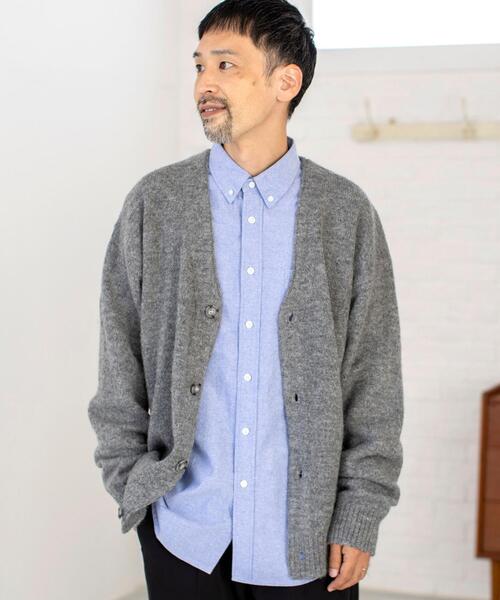 coen（コーエン）の「[洗える]シャギーニットカーディガン（カーディガン/ボレロ・メンズ・ダークブラウン/グレー/コバルトブルー/ライム/ブラック/イエロー・MEDIUM/LARGE/X-LARGE/SMALL）」の22枚目の写真