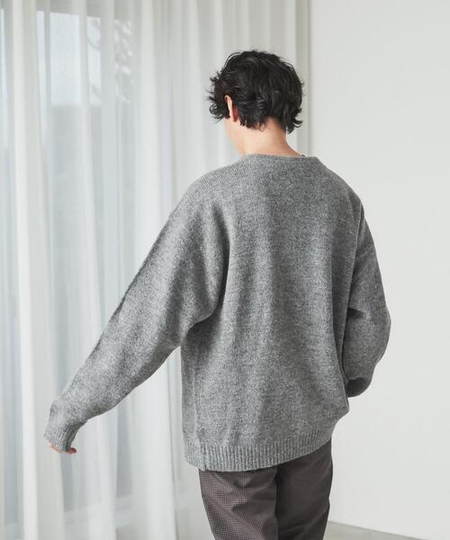 coen（コーエン）の「[洗える]シャギーニットカーディガン（カーディガン/ボレロ・メンズ・ダークブラウン/グレー/コバルトブルー/ライム/ブラック/イエロー・MEDIUM/LARGE/X-LARGE/SMALL）」の20枚目の写真