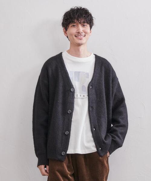 coen（コーエン）の「[洗える]シャギーニットカーディガン（カーディガン/ボレロ・メンズ・ダークブラウン/グレー/コバルトブルー/ライム/ブラック/イエロー・MEDIUM/LARGE/X-LARGE/SMALL）」の19枚目の写真
