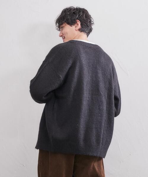 coen（コーエン）の「[洗える]シャギーニットカーディガン（カーディガン/ボレロ・メンズ・ダークブラウン/グレー/コバルトブルー/ライム/ブラック/イエロー・MEDIUM/LARGE/X-LARGE/SMALL）」の17枚目の写真