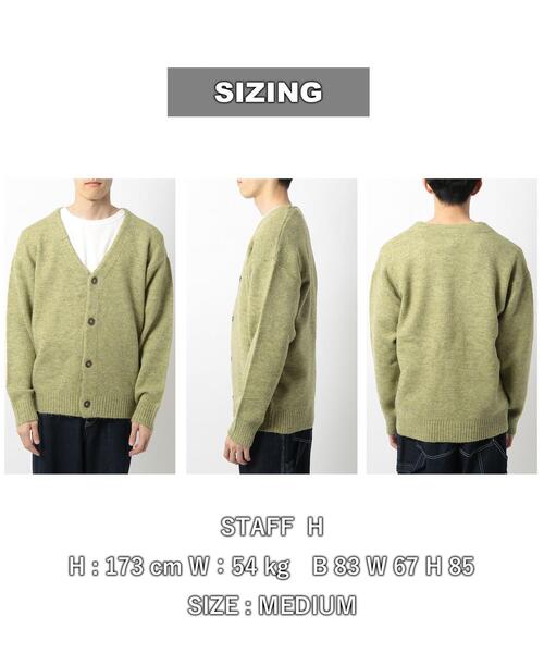 coen（コーエン）の「[洗える]シャギーニットカーディガン（カーディガン/ボレロ・メンズ・ダークブラウン/グレー/コバルトブルー/ライム/ブラック/イエロー・MEDIUM/LARGE/X-LARGE/SMALL）」の16枚目の写真