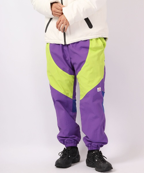 LONSDALE(ロンズデール)の「LONSDALE ナイロンワッシャー 配色切替 スノーパンツ(その他パンツ・メンズ・グリーン/パープル/ブラック・M/L/LL)」の3枚目の写真