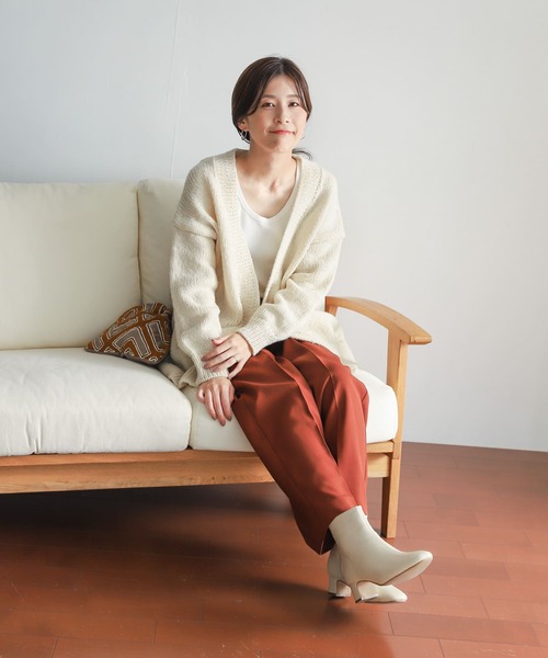 URBAN RESEARCH DOORS（アーバンリサーチドアーズ）の「ペルーニットカーディガン（カーディガン/ボレロ・レディース・グレー/アイボリー/ダークグレー・MEDIUM）」の13枚目の写真