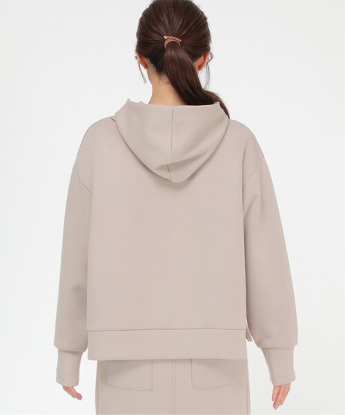 ikka（イッカ）の「ダンボールニットフードパーカー（パーカー・レディース・モカ/ブラック/ベージュ/イエロー・L/M/S）」の11枚目の写真