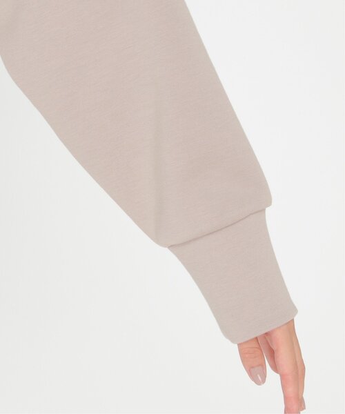 ikka（イッカ）の「ダンボールニットフードパーカー（パーカー・レディース・モカ/ブラック/ベージュ/イエロー・L/M/S）」の14枚目の写真