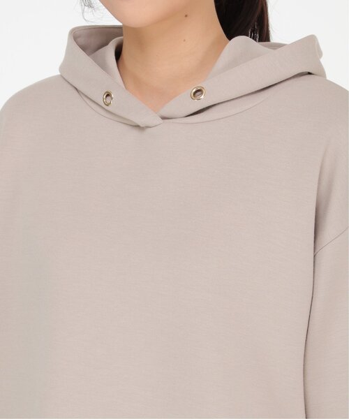 ikka（イッカ）の「ダンボールニットフードパーカー（パーカー・レディース・モカ/ブラック/ベージュ/イエロー・L/M/S）」の16枚目の写真