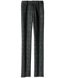 ポカポカすっきり静電防止付裏ファーパンツ股下74cm