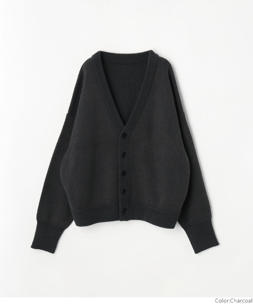 coca（coca）（コカ）の「【WEB限定セール】メンズ両畦編みオーバーカーディガン（カーディガン/ボレロ・メンズ・マスタード/グリーン/ブラウン/ブラック/ターコイズブルー/ダークベージュ/ベージュ/オレンジ/ライトブルー/チャコールグレー・M/L/XL）」の3枚目の写真