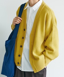 coca（coca） | メンズ両畦編みオーバーカーディガン(カーディガン/ボレロ)