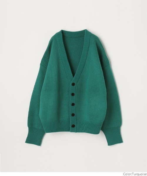 coca（coca）（コカ）の「【WEB限定セール】メンズ両畦編みオーバーカーディガン（カーディガン/ボレロ・メンズ・マスタード/グリーン/ブラウン/ブラック/ターコイズブルー/ダークベージュ/ベージュ/オレンジ/ライトブルー/チャコールグレー・M/L/XL）」の20枚目の写真