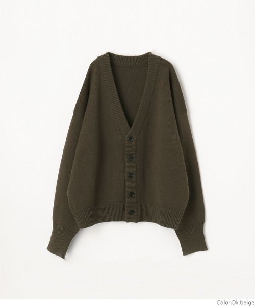 coca（coca）（コカ）の「【WEB限定セール】メンズ両畦編みオーバーカーディガン（カーディガン/ボレロ・メンズ・マスタード/グリーン/ブラウン/ブラック/ターコイズブルー/ダークベージュ/ベージュ/オレンジ/ライトブルー/チャコールグレー・M/L/XL）」の22枚目の写真