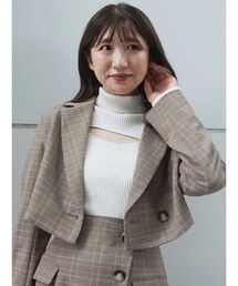 MERCURYDUO | クロップドジャケット(テーラードジャケット)