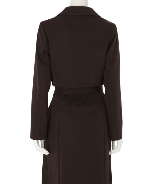 MERCURYDUO（マーキュリーデュオ）の「クロップドジャケット（テーラードジャケット・レディース・ダークブラウン/ベージュ/グレー・SMALL/MEDIUM）」の18枚目の写真