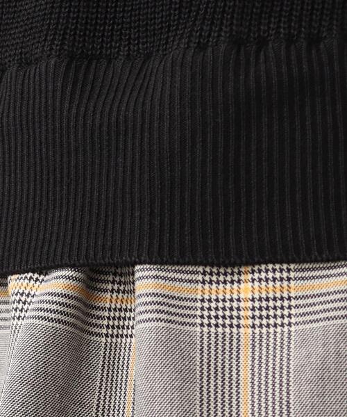 DRESKIP（ドレスキップ）の「◆1枚で旬コーデ！ニットベストドッキング トップス（Tシャツ/カットソー・レディース・ブラック/ライトベージュ/ブルー・02/03/04）」の10枚目の写真