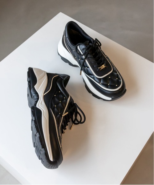 RANDA(ランダ)の「キルティングスニーカー(スニーカー・レディース・ブラック/アイボリー/ベージュ・L/M/LL/S)」の14枚目の写真