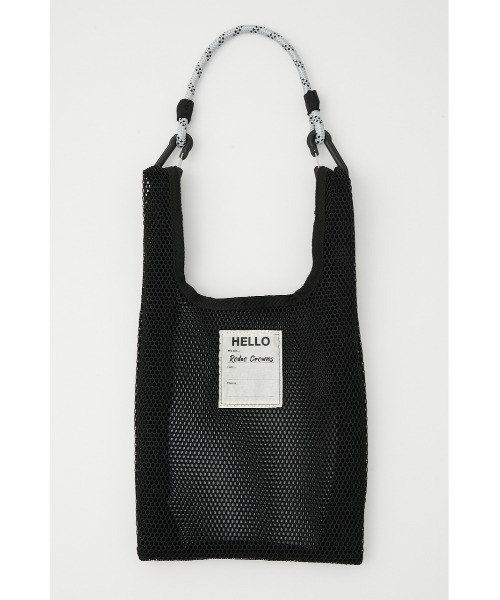 RODEO CROWNS WIDE BOWL(ロデオクラウンズワイドボウル)の「OUTDOOR CODE MESH BAG(トートバッグ・レディース・ピンク/サックスブルー/ブラック・FREE)」の5枚目の写真