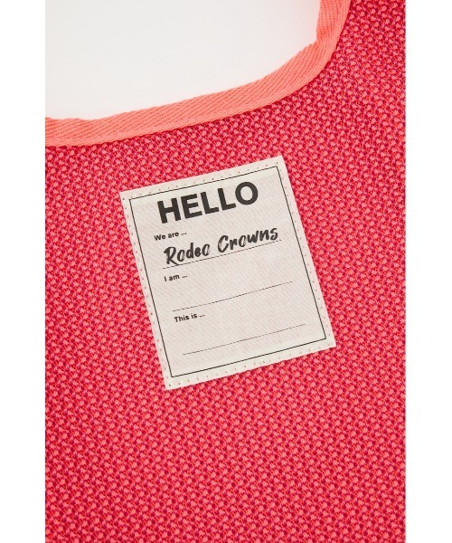 RODEO CROWNS WIDE BOWL(ロデオクラウンズワイドボウル)の「OUTDOOR CODE MESH BAG(トートバッグ・レディース・ピンク/サックスブルー/ブラック・FREE)」の14枚目の写真