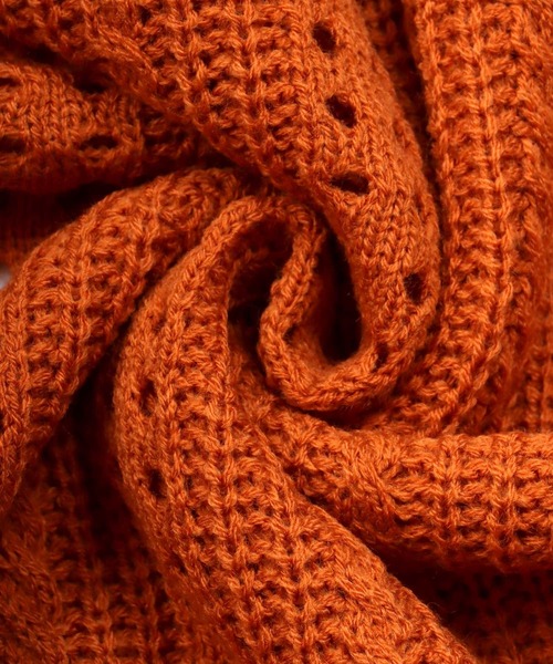 SITRY(シトリー)の「Openwork knitting cardigan/透かし編み ニット カーディガン(カーディガン/ボレロ・メンズ・テラコッタ/ライトグリーン/ブラック/グレイッシュベージュ/グレイッシュブルー・M/L)」の8枚目の写真
