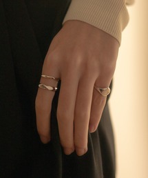 【novice】Double & Stamp Rings 2 set