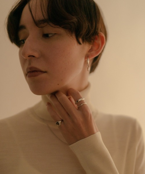 novice(ノーヴィス)の「【novice】Double & Stamp Rings 2 set(リング・レディース・ゴールド/シルバー・FREE)」の14枚目の写真