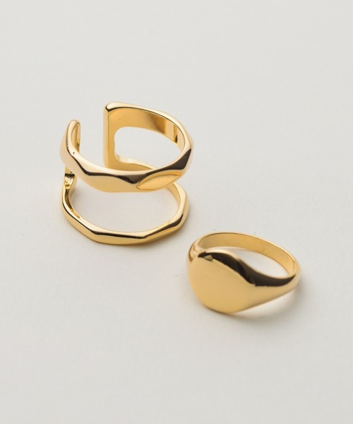 novice(ノーヴィス)の「【novice】Double & Stamp Rings 2 set(リング・レディース・ゴールド/シルバー・FREE)」の16枚目の写真