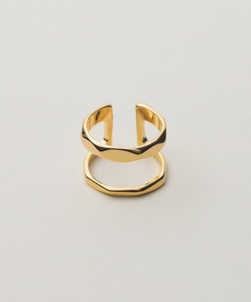 novice(ノーヴィス)の「【novice】Double & Stamp Rings 2 set(リング・レディース・ゴールド/シルバー・FREE)」の11枚目の写真