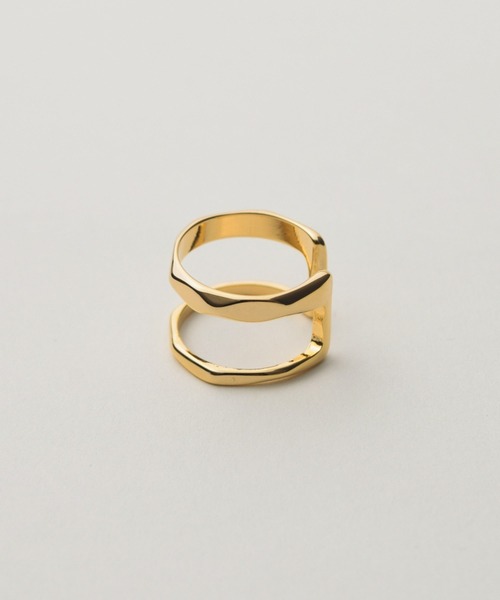 novice(ノーヴィス)の「【novice】Double & Stamp Rings 2 set(リング・レディース・ゴールド/シルバー・FREE)」の8枚目の写真