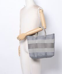 レトラ　メルカドバッグS ブラックホワイトボーダー MERCADO BAG - ROMBO - Black / White (S) | Letra｜レトラ公式通販