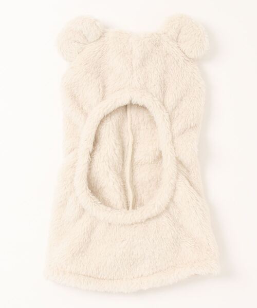LITTLE GRIN BUDDY（リトル グリンバディ）の「【LITTLE GRIN BUDDY / リトルグリンバディ】【ベビー】クマ耳プトン/Bear Warm Puton（キャップ・キッズ・ピンク/ベージュ/アイボリー・50cm）」の3枚目の写真