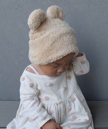 LITTLE GRIN BUDDY | 【LITTLE GRIN BUDDY / リトルグリンバディ】【ベビー】クマ耳プトン/Bear Warm Puton(キャップ)