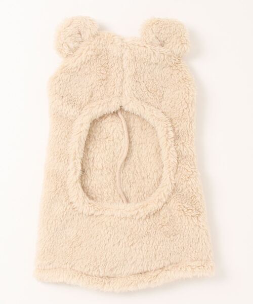 LITTLE GRIN BUDDY（リトル グリンバディ）の「【LITTLE GRIN BUDDY / リトルグリンバディ】【ベビー】クマ耳プトン/Bear Warm Puton（キャップ・キッズ・ピンク/ベージュ/アイボリー・50cm）」の7枚目の写真