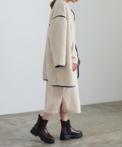 KOBE LETTUCE（コウベレタス）の「チェルシーサイドゴアブーツ（ブーツ・レディース・ブラウン系/ブラック/ベージュ・S/L/M/LL）」の6枚目の写真