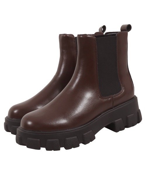 KOBE LETTUCE（コウベレタス）の「チェルシーサイドゴアブーツ（ブーツ・レディース・ブラウン系/ブラック/ベージュ・S/L/M/LL）」の4枚目の写真