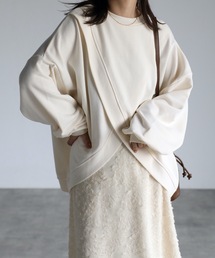 ap retro | クロスデザインスーパーBIG裏毛プルオーバー　前後2WAY(スウェット)