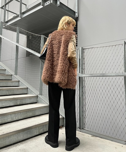 CIAOPANIC（チャオパニック）の「美脚カットアウトスラックスパンツ（スラックス・レディース・アイボリー/ブラック/ブラウン・SMALL/MEDIUM）」の16枚目の写真