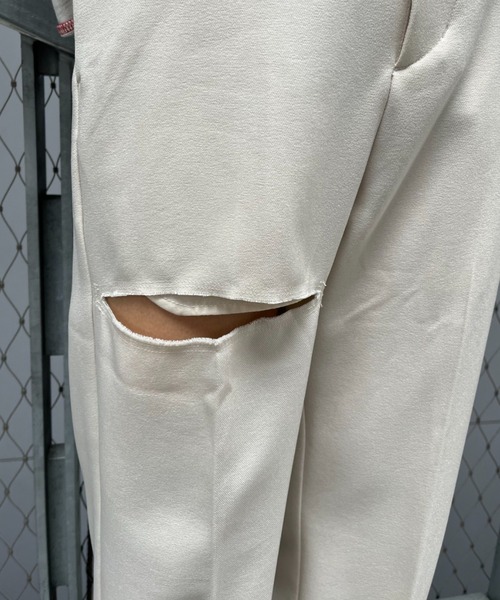 CIAOPANIC（チャオパニック）の「美脚カットアウトスラックスパンツ（スラックス・レディース・アイボリー/ブラック/ブラウン・SMALL/MEDIUM）」の5枚目の写真