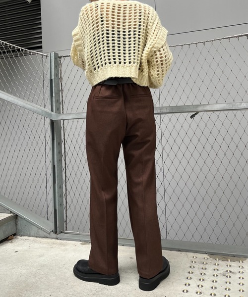 CIAOPANIC（チャオパニック）の「美脚カットアウトスラックスパンツ（スラックス・レディース・アイボリー/ブラック/ブラウン・SMALL/MEDIUM）」の12枚目の写真