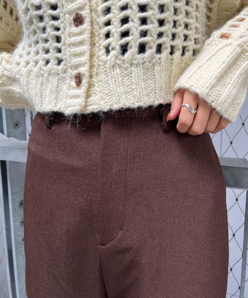 CIAOPANIC（チャオパニック）の「美脚カットアウトスラックスパンツ（スラックス・レディース・アイボリー/ブラック/ブラウン・SMALL/MEDIUM）」の17枚目の写真